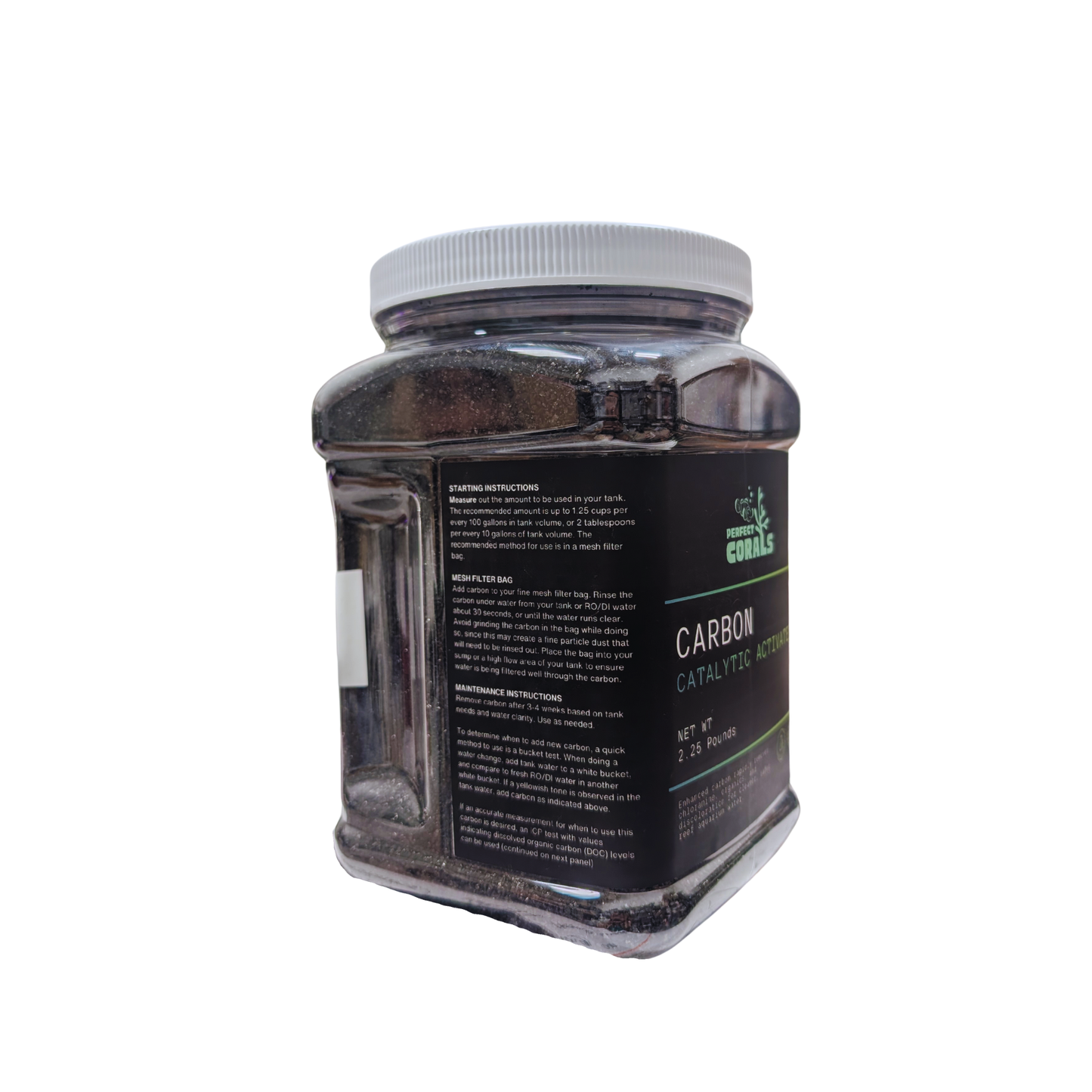 Catalytic Activated Carbon for Aquariums, Coconut Shell Carbon - Superior, longer-lasting removal of chlorine, chloramine, organics and odors vs standard activated or bituminous carbon