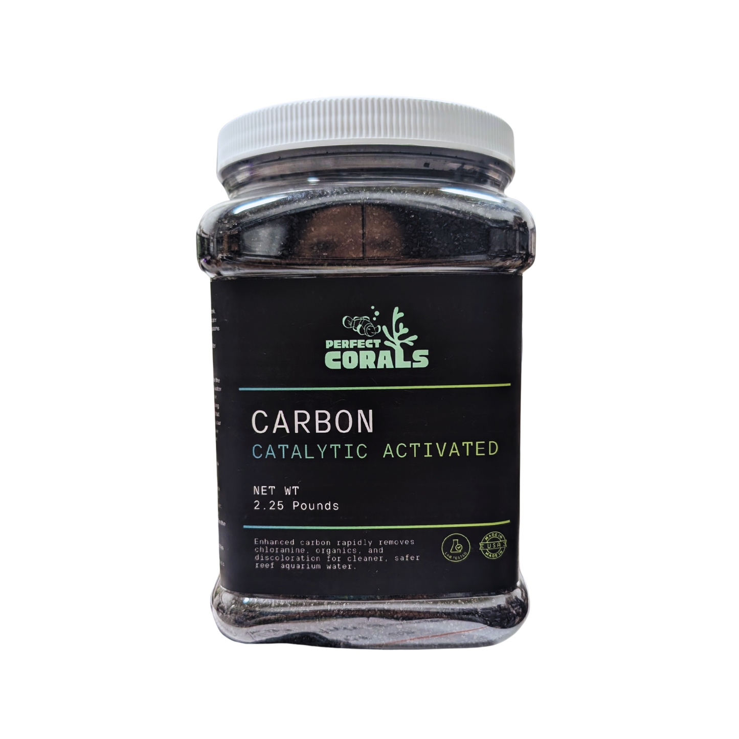 Catalytic Activated Carbon for Aquariums, Coconut Shell Carbon - Superior, longer-lasting removal of chlorine, chloramine, organics and odors vs standard activated or bituminous carbon