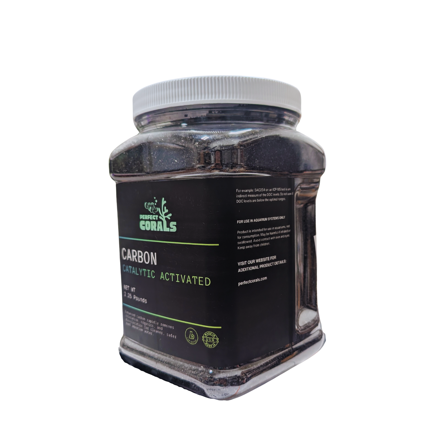 Catalytic Activated Carbon for Aquariums, Coconut Shell Carbon - Superior, longer-lasting removal of chlorine, chloramine, organics and odors vs standard activated or bituminous carbon