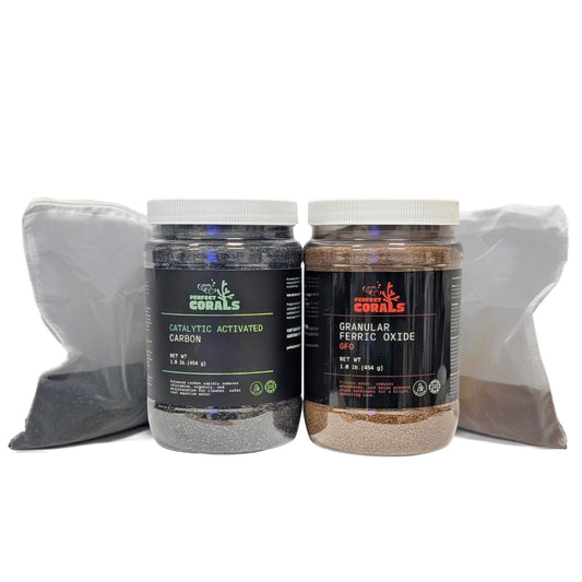 Catalytic Activated Carbon & GFO Filtration Kit w/2 Mesh Bags - GFO (1.0 lb), Catalytic Activated Carbon (1.0 lb)