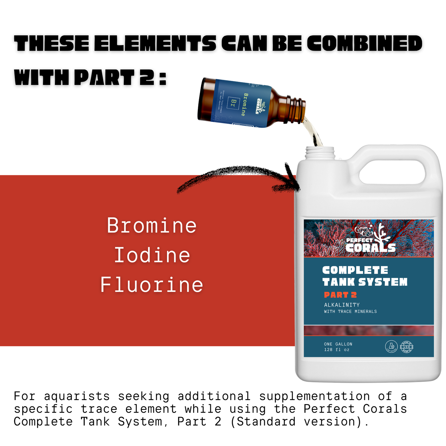 Iodine, 120 mL, Highly Concentrated Trace Element Supplement for Reef Aquarium